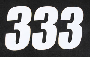 D-cor - Number 3 White 4" 3/pk - 45-14-3