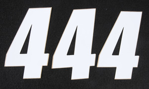 D-cor - Number 4 White 4" 3/pk - 45-14-4