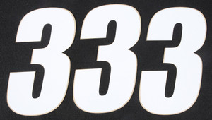 D-cor - Number 3 White 6" 3/pk - 45-16-3