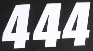 D-cor - Number 4 White 6" 3/pk - 45-16-4