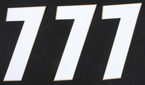 D-cor - Number 7 White 6" 3/pk - 45-16-7