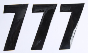 D-cor - Number 7 Black 4" 3/pk - 45-24-7