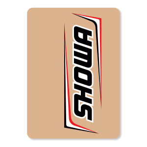 D-cor - Showa Upper Fork Decals Black/white - 40-80-116