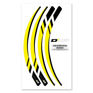 D-cor - Rim Decals Yellow 4 Pc Set Yel Rim Decals 4 Pc Set - 40-80-219