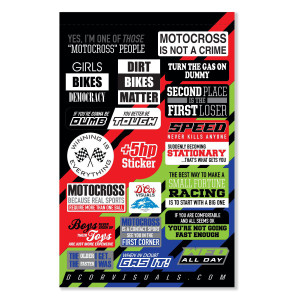 D-cor - Decal Sheet Moto Talk 2 4 Mil - 40-90-121