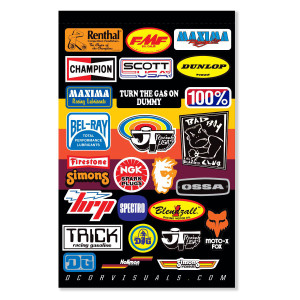 D-cor - Decal Sheet Throwback Mx 12mil - 40-90-122
