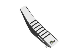 D-cor - Seat Cover Black/white Black Ribs Kx450 - 30-20-478