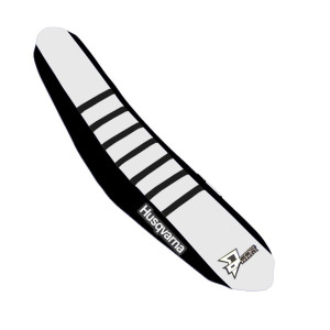 D-cor - Seat Cover Black/white Black Ribs Tc/fc125-450 - 30-70-417 D-cor - Seat Cover Black/white Black Ribs Tc/fc125-450 - 30-70-417