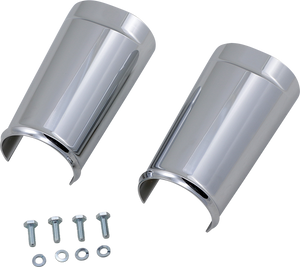 Arlen Ness - Fat Tire Fork Boot Cover - Chrome - Fork Boot - 20-043