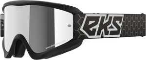 Eks Brand - Flat Out Mirror Goggle Black/white Silver Mirror - 067-60500 Eks Brand - Flat Out Mirror Goggle Black/white Silver Mirror - 067-60500