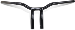 La Choppers - Handlebar - Kage Fighter - One Piece - Bent - 10" - Black - Kage Fighter Welded Bent-Riser Handlebar - LA-7338-10B