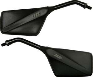 Emgo - Trimline Mirrors Matte Black All Except Yam - 20-97110 Emgo - Trimline Mirrors Matte Black All Except Yam - 20-97110