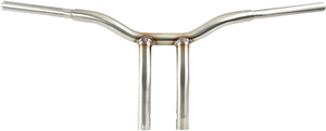 La Choppers - Handlebar - Kage Fighter - One Piece - Bent - 10" - Stainless Steel - Kage Fighter Welded Bent-Riser Handlebar - LA-7338-10SS