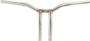 La Choppers - Handlebar - Kage Fighter - One Piece - Bent - 12" - Stainless Steel - Kage Fighter Welded Bent-Riser Handlebar - LA-7338-12SS