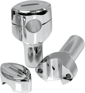 La Choppers - Risers - Hefty Mohawk - 3" - Chrome - Hefty Handlebar Riser for 1-1/4" Handlebars - LA-7404-03