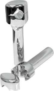 La Choppers - Risers - Hefty Smooth - 6" - Chrome - Hefty Handlebar Riser for 1-1/4" Handlebars - LA-7406-06