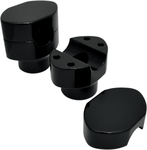 La Choppers - Risers - Paughco Springer - Black - Springer Handlebar Riser Kit - LA-7410-03B