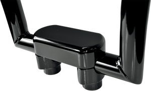 Drag Specialties - Risers - 1-1/2" - Big Buffalo - Top - Black - Handlebar Riser & Top Clamp Kit - 0602-0601