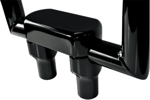 La Choppers - Risers - Hefty - Top - 3" - Black - Hefty Handlebar Riser & Top Clamp Kit - LA-7446-03B