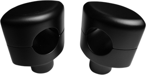 La Choppers - Risers - Hefty Smooth - 1-1/2" - Flat Black - Hefty Handlebar Riser for 1-1/4" Handlebars - LA-7406-01M