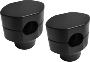 La Choppers - Risers - Paughco Springer - Flat Black - Springer Handlebar Riser Kit - LA-7410-02M