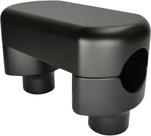 La Choppers - Risers - Solid Top - 1-1/2" - Flat Black - Solid Handlebar Riser & Top Clamp Kit - LA-7442-01M