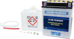Fire Power - Battery W/acid 12n14-3a 12v - 12N14-3A Fire Power - Battery W/acid 12n14-3a 12v - 12N14-3A