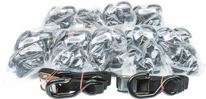 Fire Power - 1" Tie-down Black 10/pairs - 21262BULK