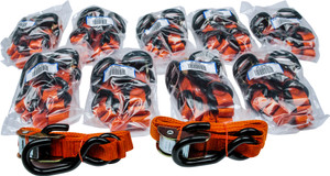 Fire Power - 1" Tie-down Orange 10/pairs - 21269BULK