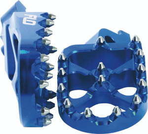 Flo Motorsports - Pro Series Foot Pegs Blue Yam - FPEG-793BLU