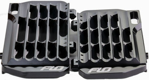 Flo Motorsports - High Flow Radiator Braces Black - FLO755BLK