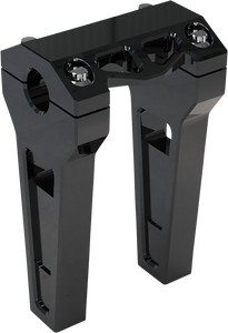 La Choppers - Risers - Straight - 6" - Black Anodized - Performance Risers - LA-7470-06B