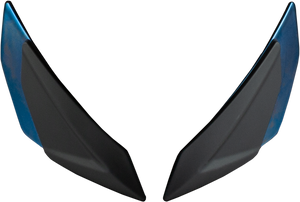 Fly Racing - Sentinel Front Side Vents Pair Blue Chrome - 73-89825