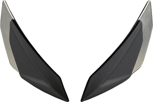 Fly Racing - Sentinel Front Side Vents Pair Charcoal Chrome - 73-89827