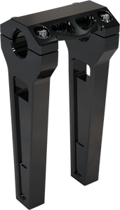 La Choppers - Risers - Straight - 8" x 1-1/4" - Black Anodized - Performance Risers - LA-7480-08B