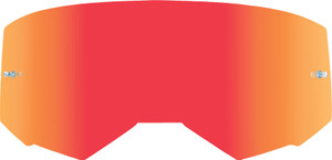 Fly Racing - Single Lens W/post Adult Red Mirror/clear - FLA-039