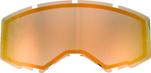 Fly Racing - Dual Lens W/o Vents Adult Orange Mirror/smoke - FLB-015