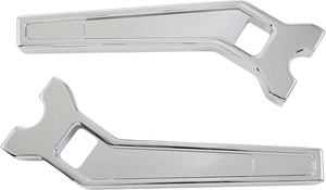 La Choppers - Risers - Pullback - 10" x 1-1/4" - Chrome - Performance Risers - LA-7481-10C