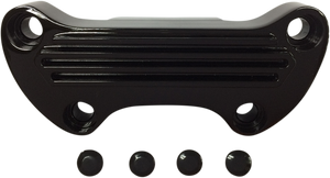 Drag Specialties - Handlebar Clamp - Finned - Black - Handlebar Clamp - 03-0106SB