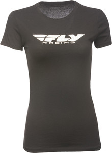 Fly Racing - Women's Fly Corporate Tee Black Sm - 356-0370S