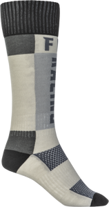 Fly Racing - Mx Socks Thick Grey/black Sm/md - 350-0552S