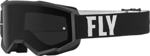 Fly Racing - Focus Sand Goggle Black/white W/ Dark Smoke Lens - 37-51147