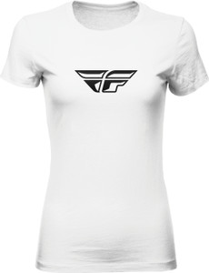 Fly Racing - Women's Fly F-wing Tee White Sm - 356-0481S