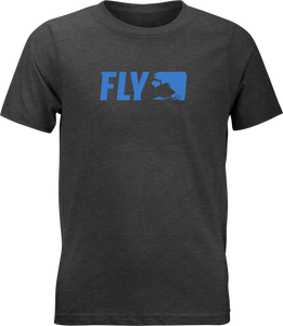 Fly Racing - Fly Youth Primary Tee Charcoal Yx - 352-0526YX