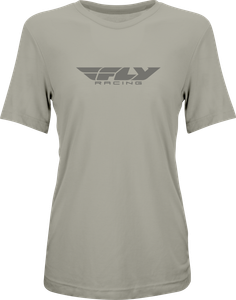 Fly Racing - Women's Fly Origin Corp Tee Stone Heather Sm - 356-0101S