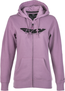 Fly Racing - Women's Fly Corporate Zip Up Hoodie Mauve 2x - 358-00622X