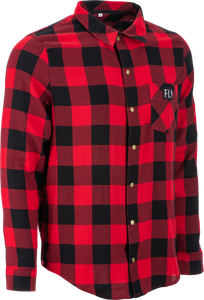 Fly Racing - Fly Tek Flannel Red/black 2x - 354-63922X