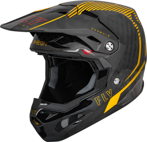 Fly Racing - Youth Formula Carbon Tracer Helmet Gold/black Yl - 73-4441YL Fly Racing - Youth Formula Carbon Tracer Helmet Gold/black Yl - 73-4441YL