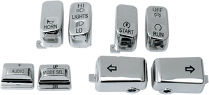 Drag Specialties - Switch Caps - Audio - Chrome - Switch Cap Kit - H18-033600-C