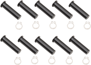 Drag Specialties - Pivot Pins - Lever - 10 Pack - Black - Pivot Pin/Clip Kit - 74112B
